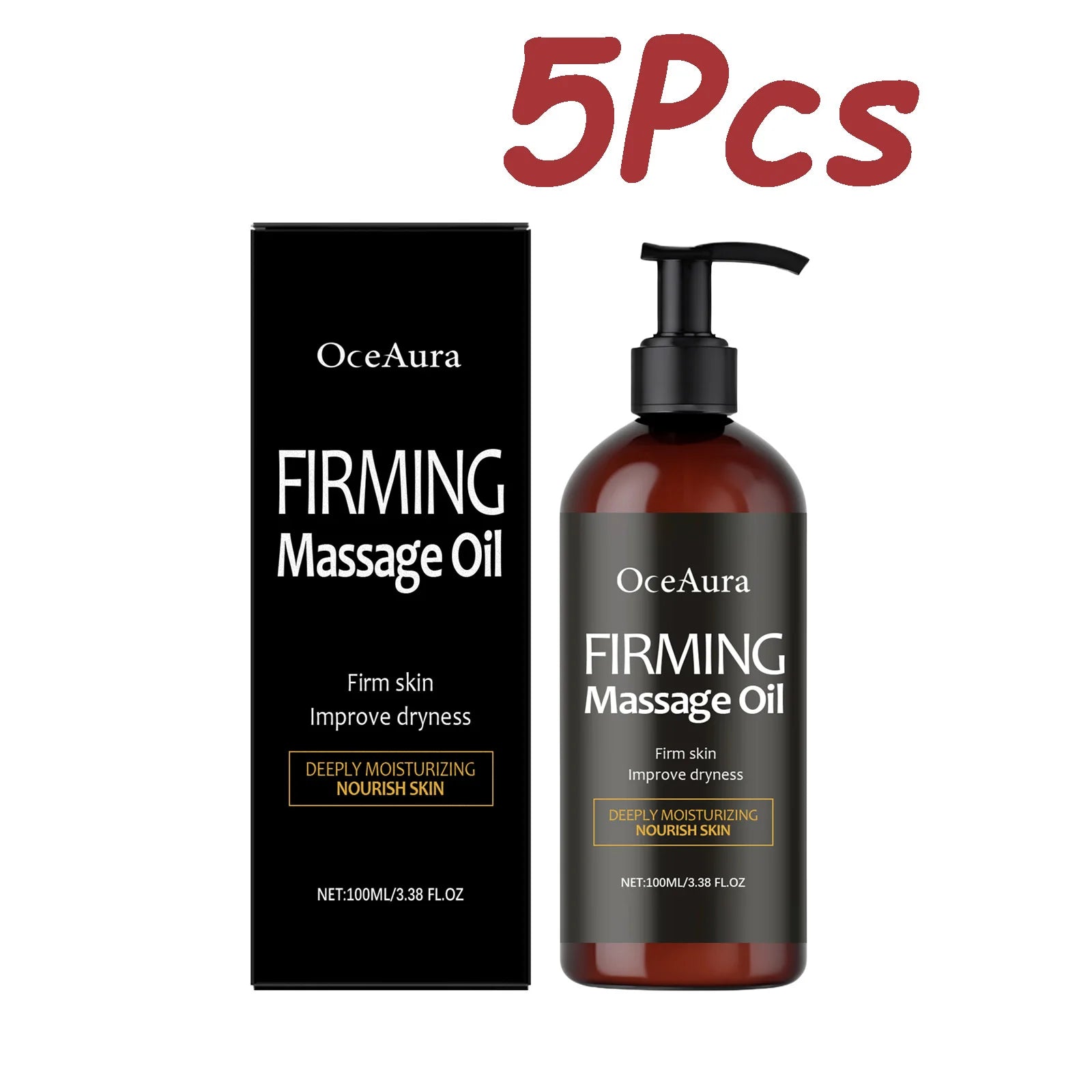 Body Firming Massage Oil Deep Nourishment for Dry Skin Moisturizing Smoothing Tightening Soothing Glowing Soft Body Massage Oil Qme 500ml Boxed