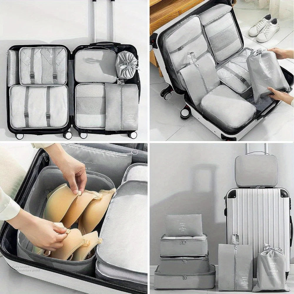 Travel Storage Bag, Mesh Bag Storage Set, Multifunctional Storage Bag, Luggage Storage Bag, Multi-Purpose Qme