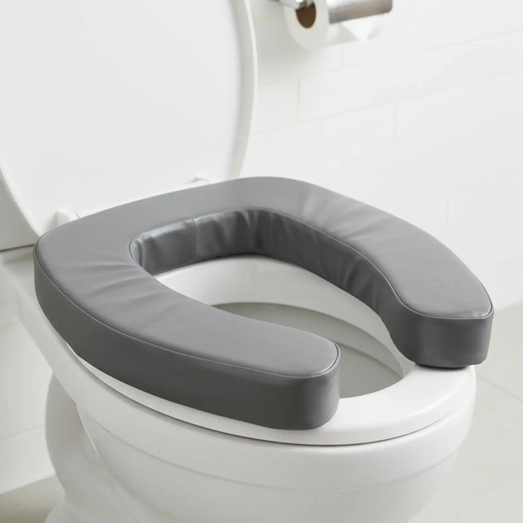 Toilet Seat Riser Ergonomic Portable Assistance Non-slip Padded Lift Qme