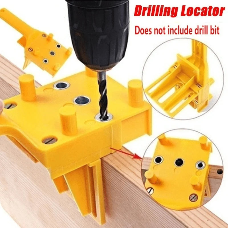 Wood Drilling Locator Jig Handheld Hole Punch Guide Positioning Tool Plastic Drill Guide Template For Woodworking Hole Drilling Qme