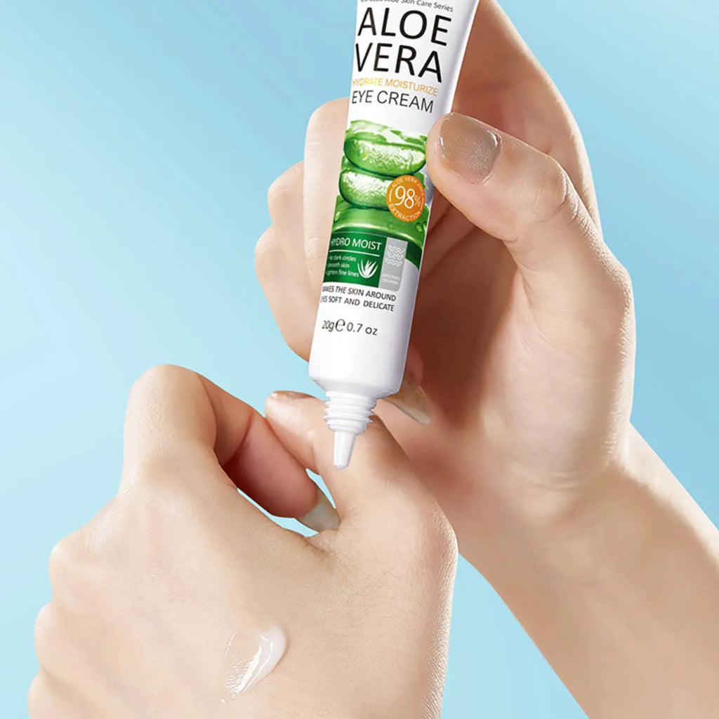 Aloe Vera Eye Cream Deep Hydration Soothing Repair Reduces Dark Qme