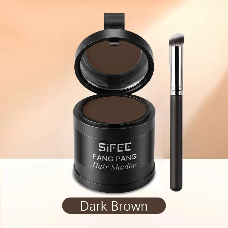 Instant Hairline Concealer Powder Applicator Brush Waterproof Hair Qme Dark Coffee