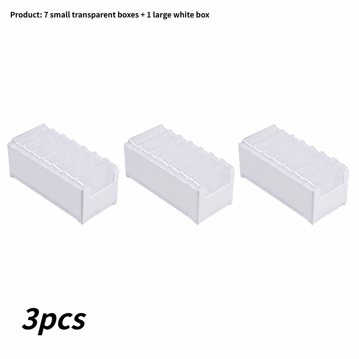 Plastic Cable Organizer Box 1/3Pcs Multi-use Home Office Holder for Straps Mobile Devices and Small Sundry Items Qme storage box 3pcs