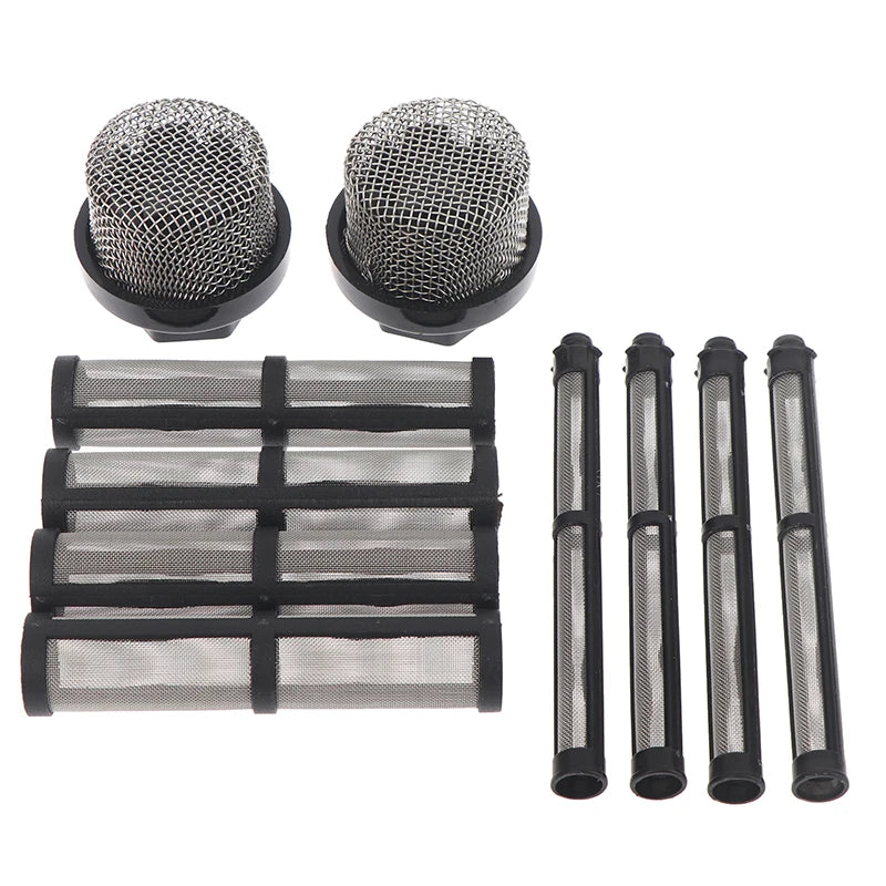 1Set 246384 287032 Airless Spray Filter Screen Kit Filter Element For Graco 390 395 490 495 595 695 Sprayers Replacement Parts Qme 10pcs