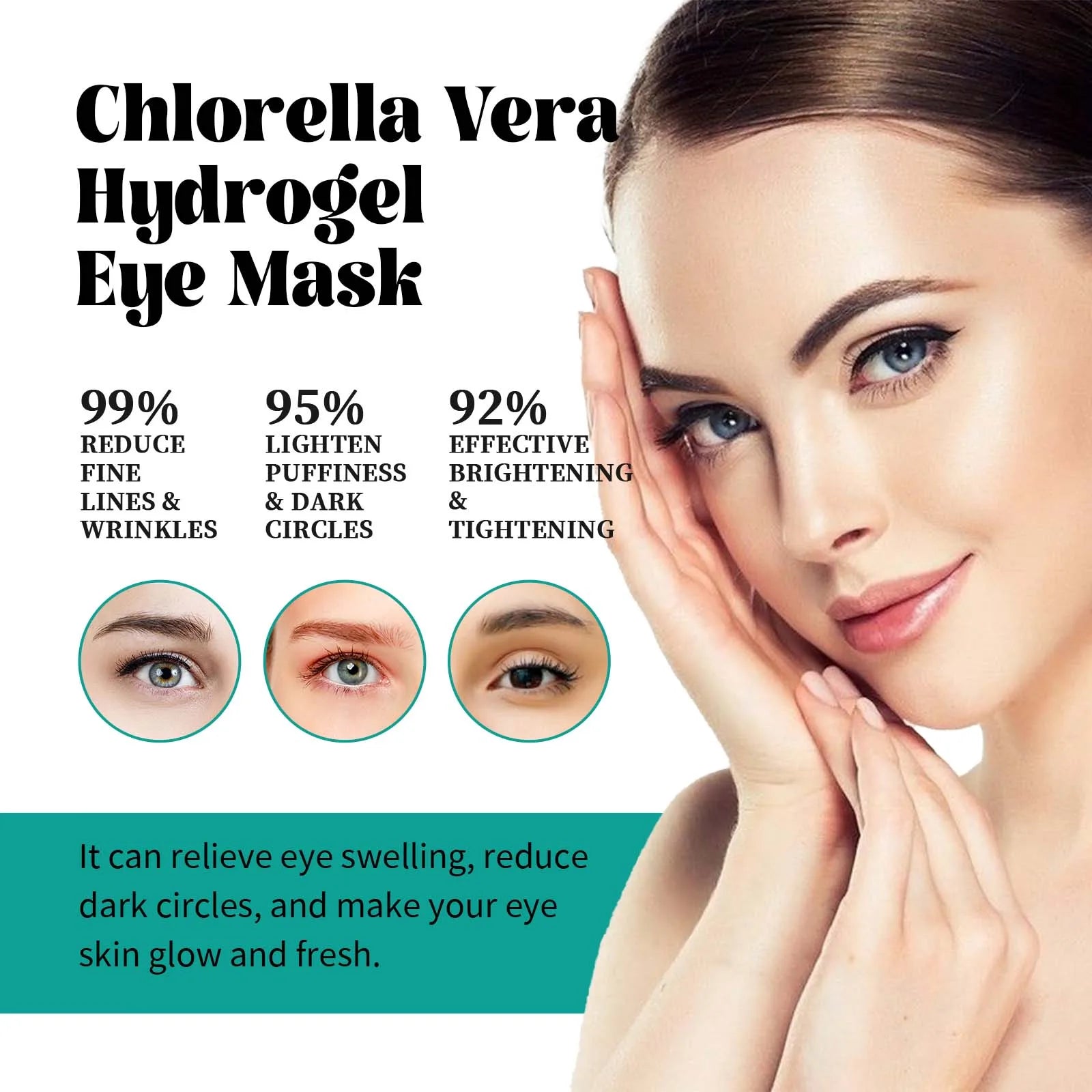 Seaweed Eye Mask Fade Dark Circles Eyes Bags Removal Firming Anti Puffiness Relieve Eye Fatigue Moisturizing Under Eye Patches Qme