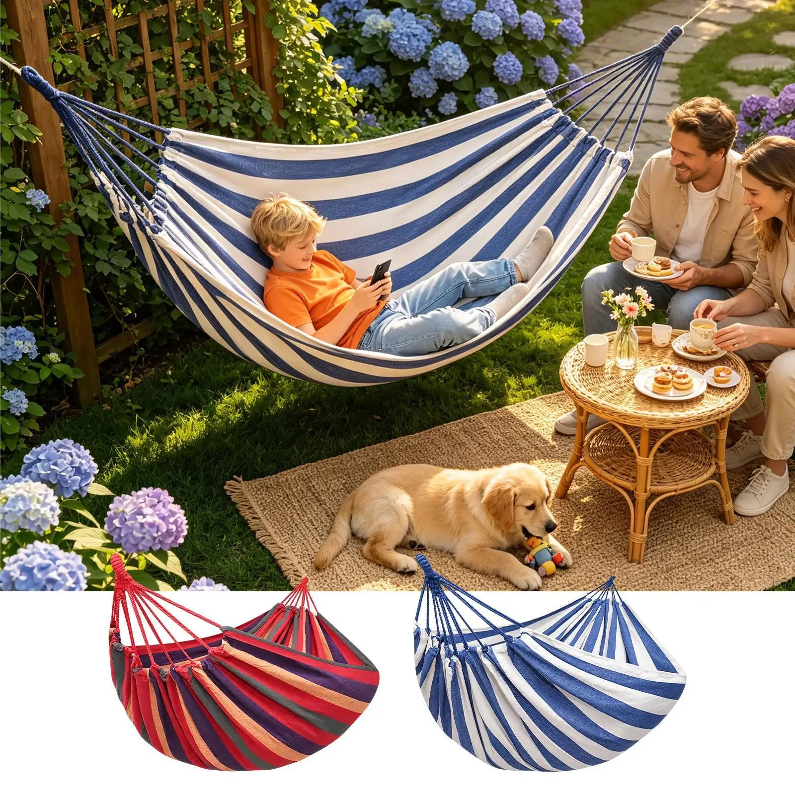 Outdoor Hammock 78x59inch Comfort Portable Lightweight Swing Adults Camping Hammocks For Travel Backpacking Hiking Picnic Beach Qme