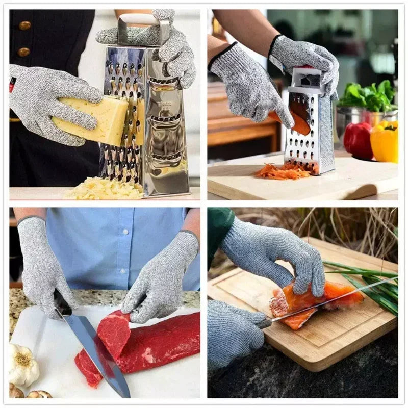 Hand Protective Gloves for Kitchen Gardening, Working Gloves for Butcher Meat Chopping, Mittens for Men and Women, 1 Pair Dropsh Qme
