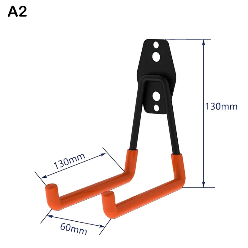 Heavy Duty Metal Hook Garage Organizer Wall Mount Bicycle Hanger Hooks Wall Mount Anti-slip Storage Hook For Ladders Garden Tool Qme A2