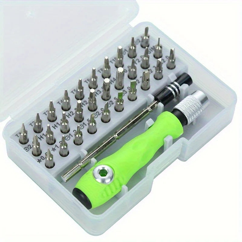 32-in-1 Precision Screwdriver Set - Mini Magnetic Phillips Flathead for Car Repair, Furniture, Smartphones, and Small Tools Qme