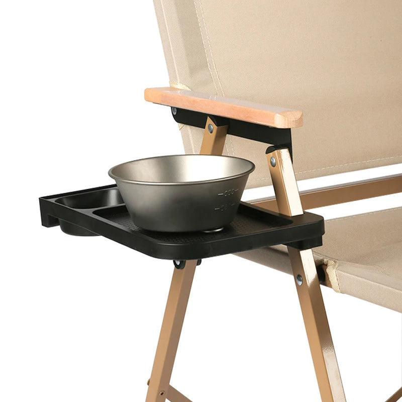 Outdoor Camping Chair Side Storage Tray Recliner Accessories Folding Qme