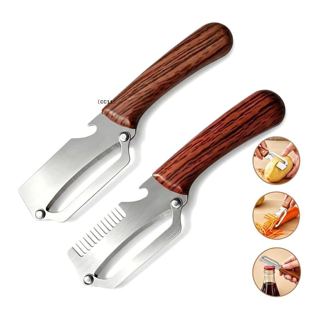 2-in-1 3-in-1 Multifunctional Vegetable Peeler Bottle Opener Peeling Qme