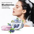 Blueberry Fruit Shampoo Bar Natural Essence Hair Care Soap Deep Qme 60g