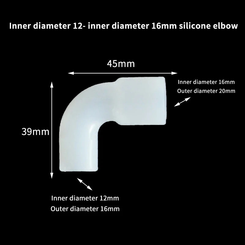 Fish Tank Irrigation Garden Elastic Right Angle Rubber Coupling Qme A6