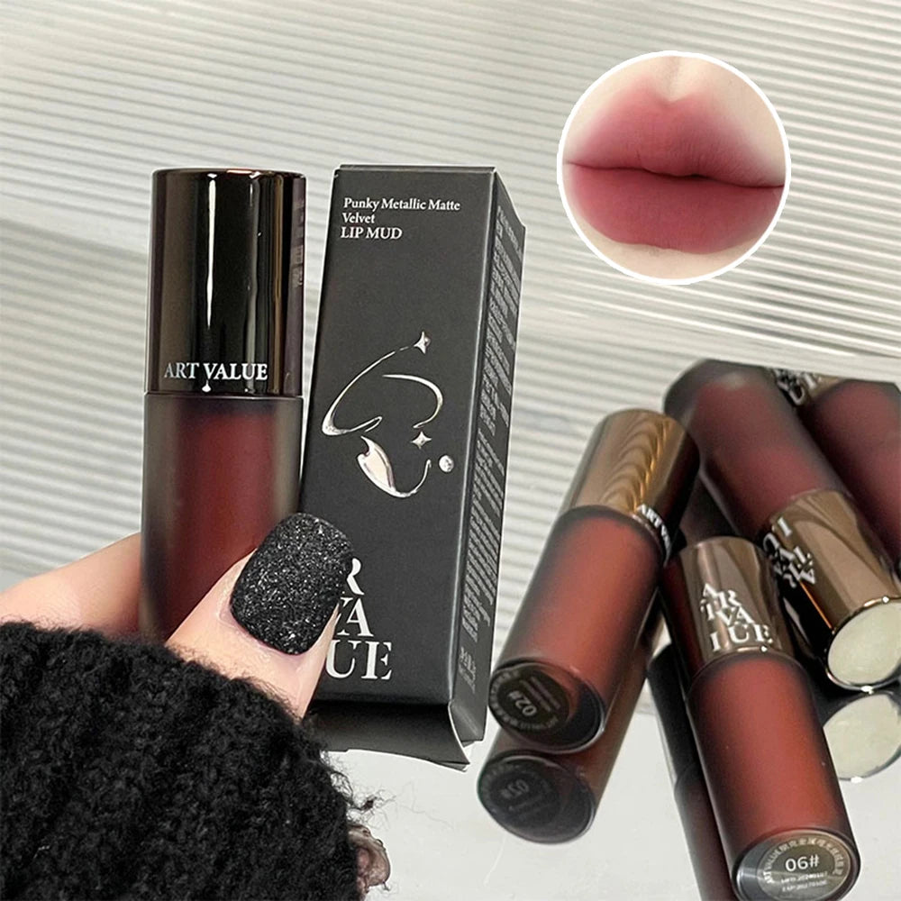 Art Value Matte Velvet Lip Mud Whitening Soft Long-lasting Makeup Qme