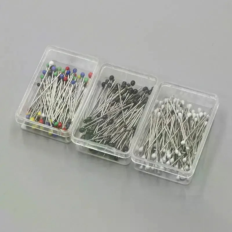 100Pcs 38mm Sewing Pins Plastic Ball Multicolor Head Pins Straight Quilting Heads Pins DIY Crafts Sewing Fabric Qme