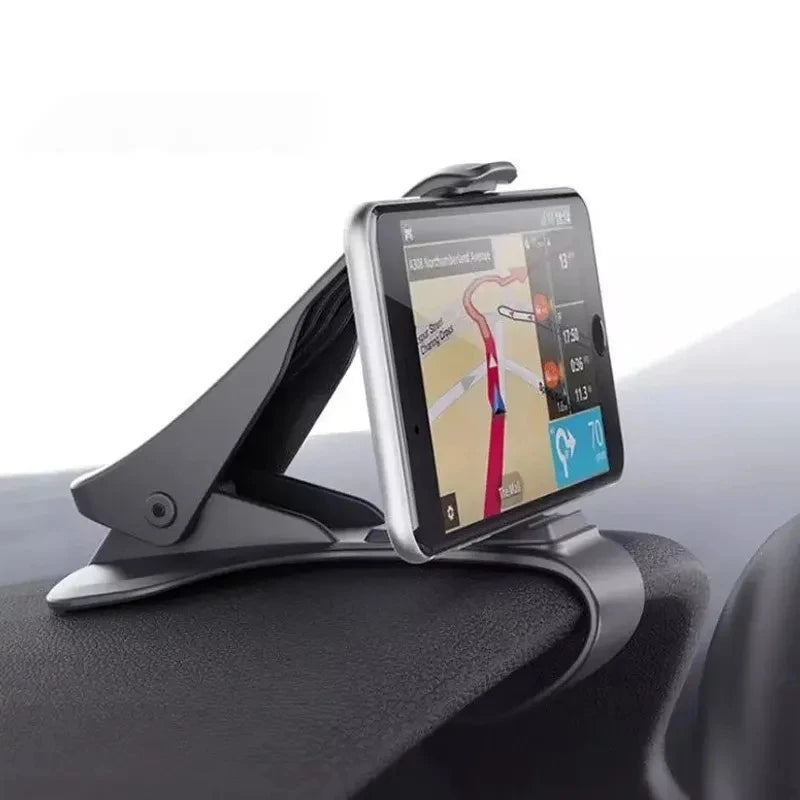 Universal Car Phone Holder GPS Navigation Dashboard Phone Holder For Mobile Phone Clip Fold Holder Mount Stand Bracket Qme