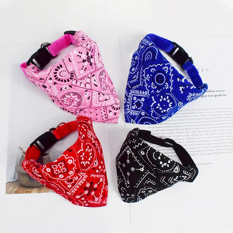 B Adjustable Triangular Bandage For Pet Dog Cat Washable Scarf Bandana Collar Bibs Cat Neck Decor Birthday Party Dress Up Qme