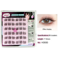 6Pairs Self-adhesive Eyelash No Glue Needed DIY Natural Glam Look Qme 01