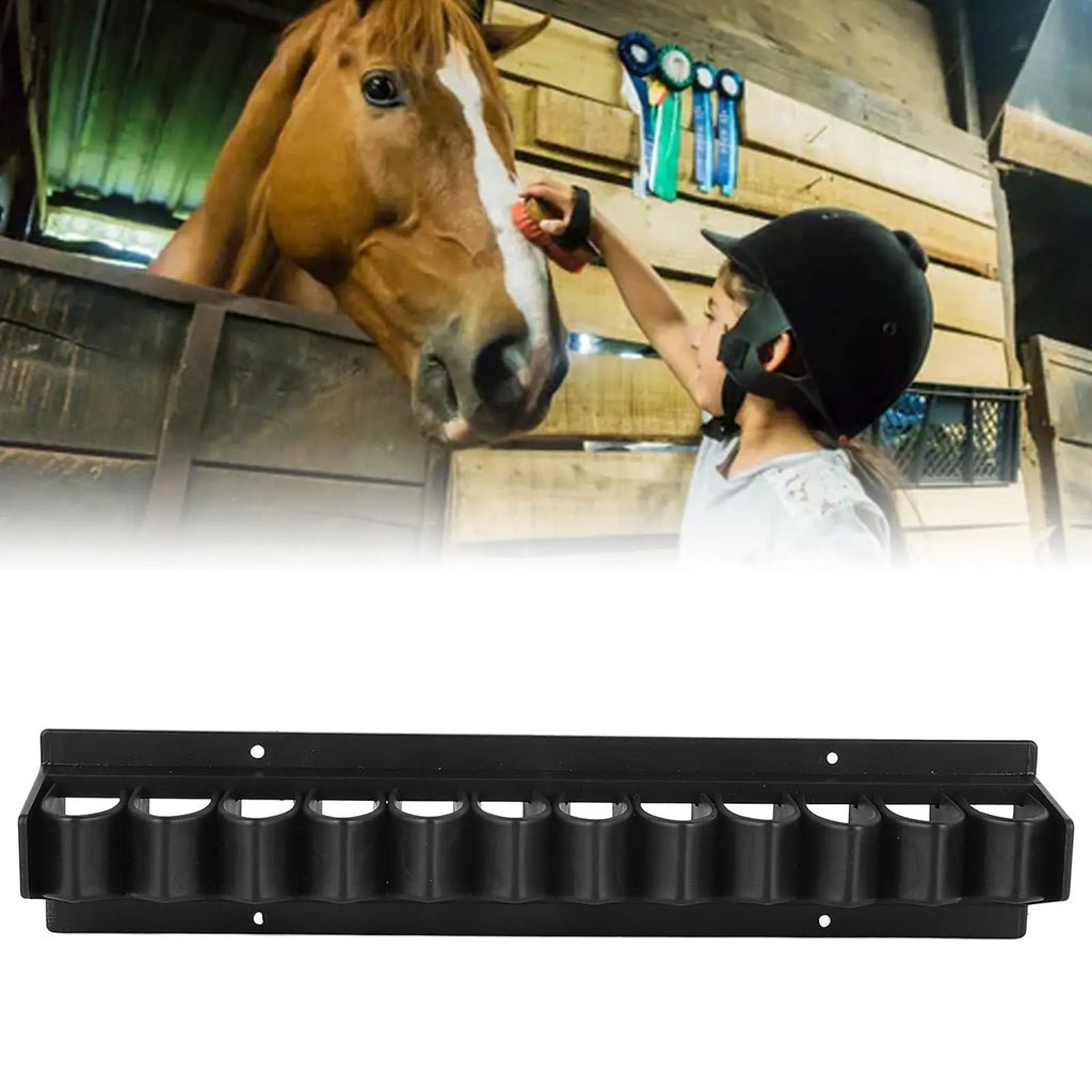 Horse Whip Crop Holder Rack Plastic Stable Whip Storage Stand Space Saving Easy Install Horse Riding Equipment Farm Stable Stand Qme