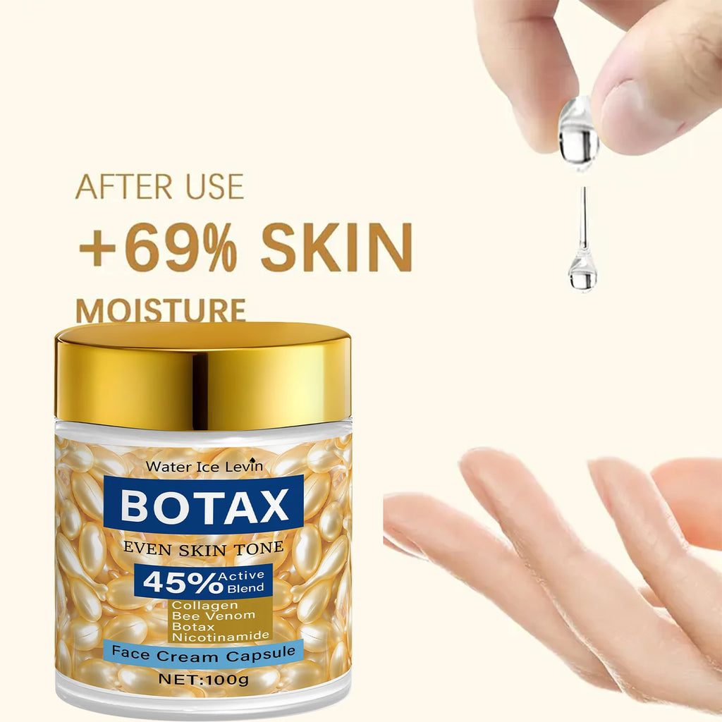 Water lce Levin BOTAX Even Tone Face Capsules 100g |45% Active Collagen + Niacinamide Qme