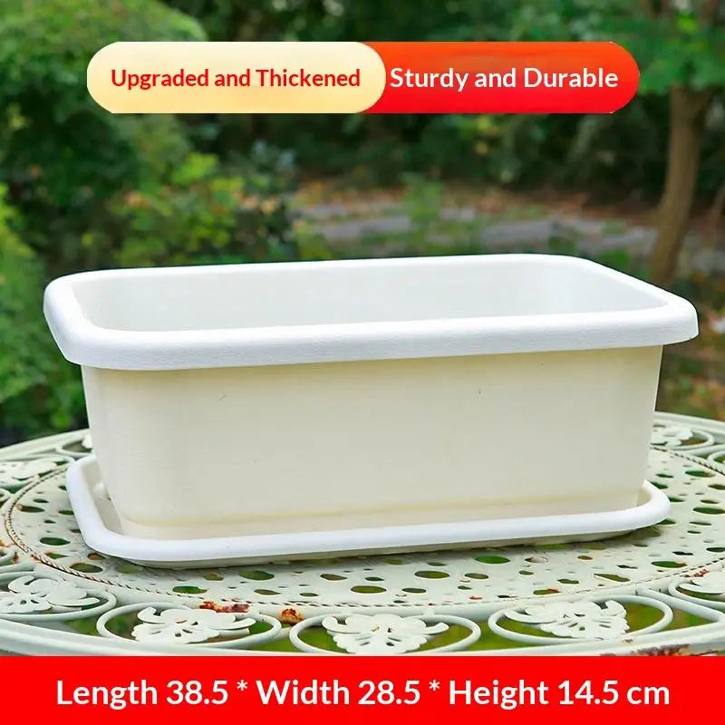 Balcony Indoor Gardening Breathable Plants Pots Garden Tool Plastic Qme Beige one size
