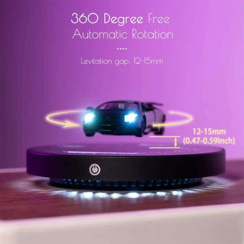Magnetic Floating Diecast Car 1 36 Scale LED Lights Premium Qme