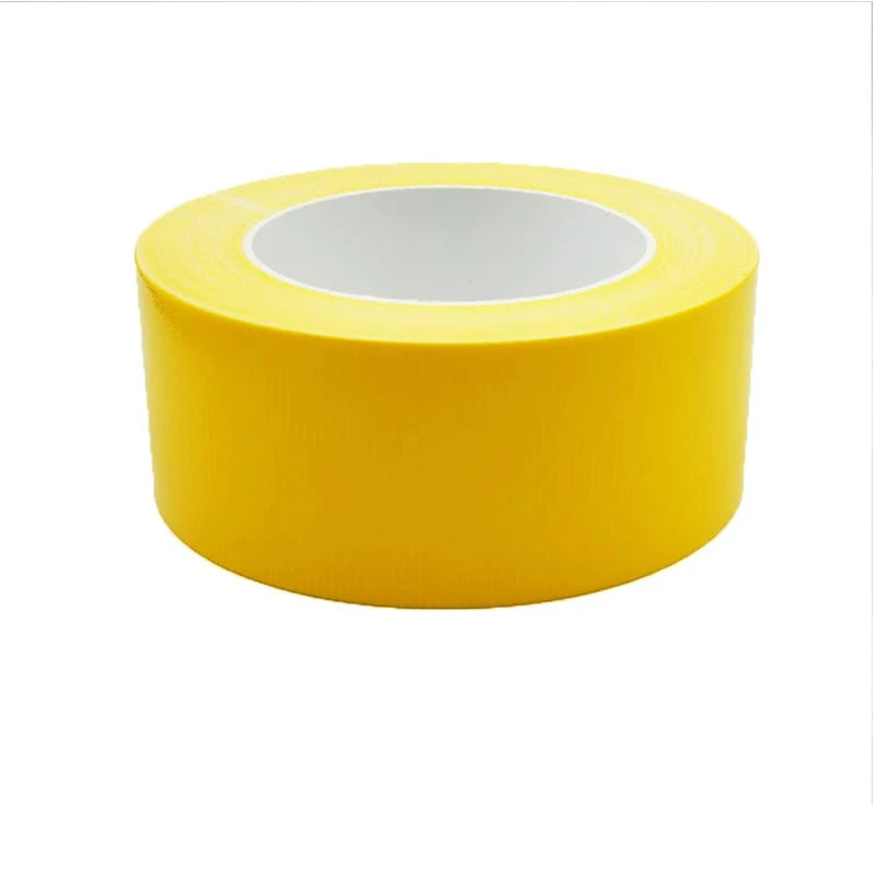 4.5cm*10m Colored Extra Strong Self-adhesive Tape Waterproof Heavy Duty No Residue Craft Duct Tape for DIY Art Packaging Coding Qme Yellow 10M 45mm|China Mainland