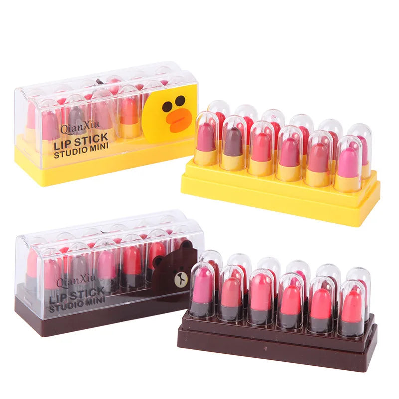 QIANXIU Cute Pet Lipstick Moisturizing Lip Balm Easy Apply Not Fade Qme