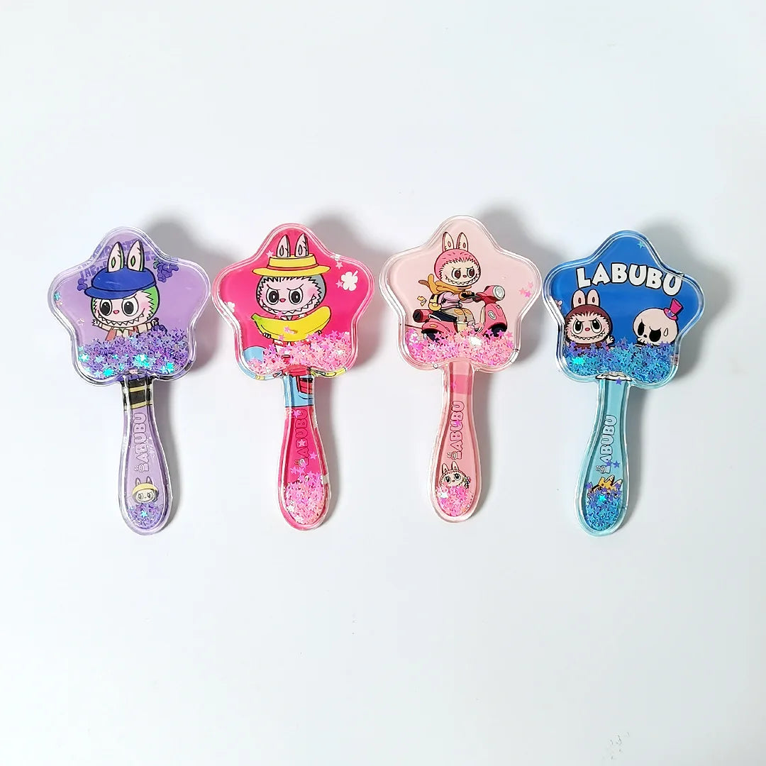 Kuro Mi Cartoon-Printed Comb Student-Style Cushioned “Shake-and-Play” Air-Cushion Comb Anti-Static Comb for Reducing Frizz Qme 009 Random Style