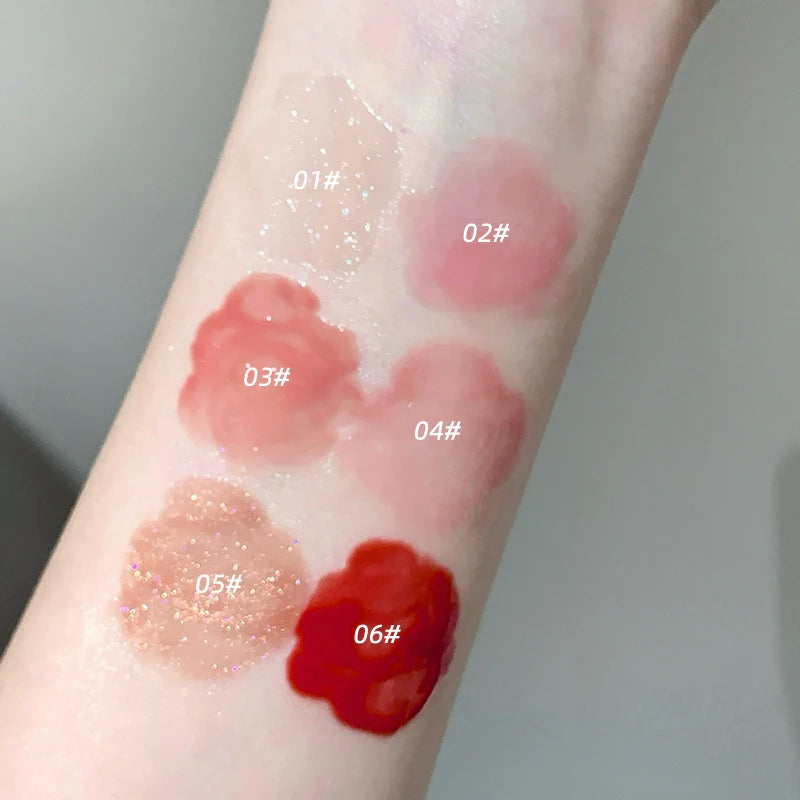 Gege Bear Lip Essence Gloss Autumn Winter Mirrored Hydrating Serum Qme