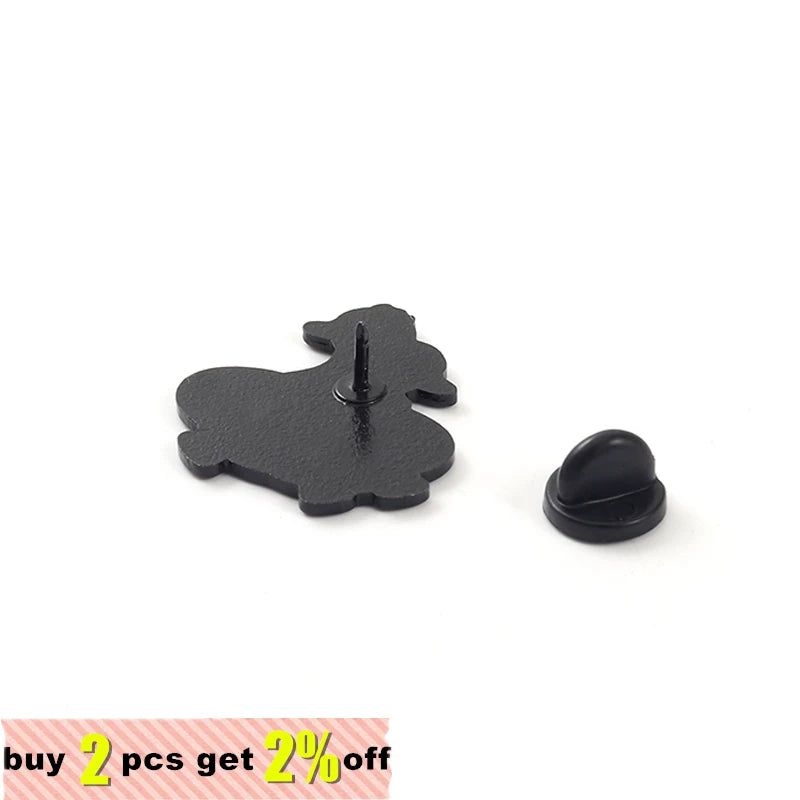 Cute Animal Enamel Pins Duck Goose Brooches Bicycle Doctor Metal Badges Lapel Clothes Funny Kids Friend Jewelry Gifts Wholesale Qme