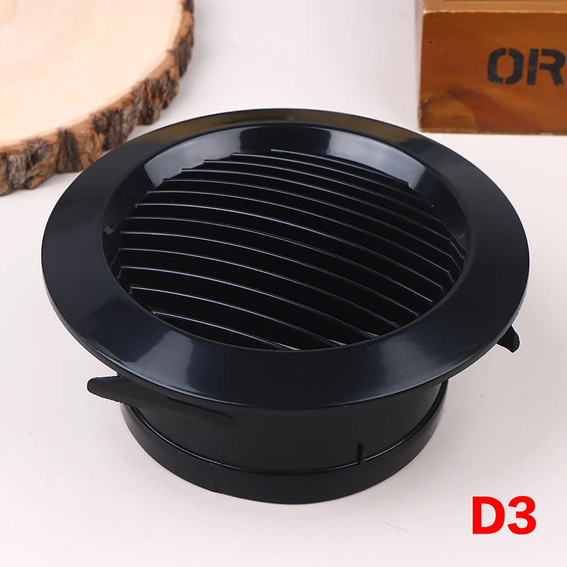 75/100/125mm Round Ducting Ventilation Cover Air Vent Extract Valve Grille Air Circulation Vents Cover Qme D3