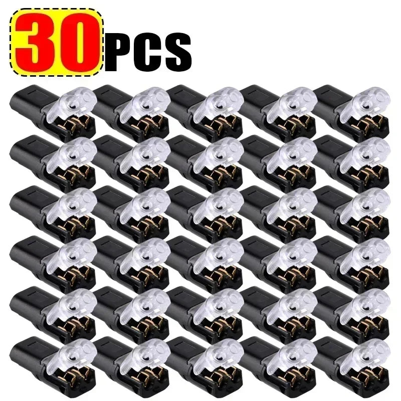Waterproof Plug Wire Connector 2 Pin Way Cable Plug Car Electric Wire Snap Connectors Strip Terminal Connection Wholesale Qme 30pcs 2P Line Connector