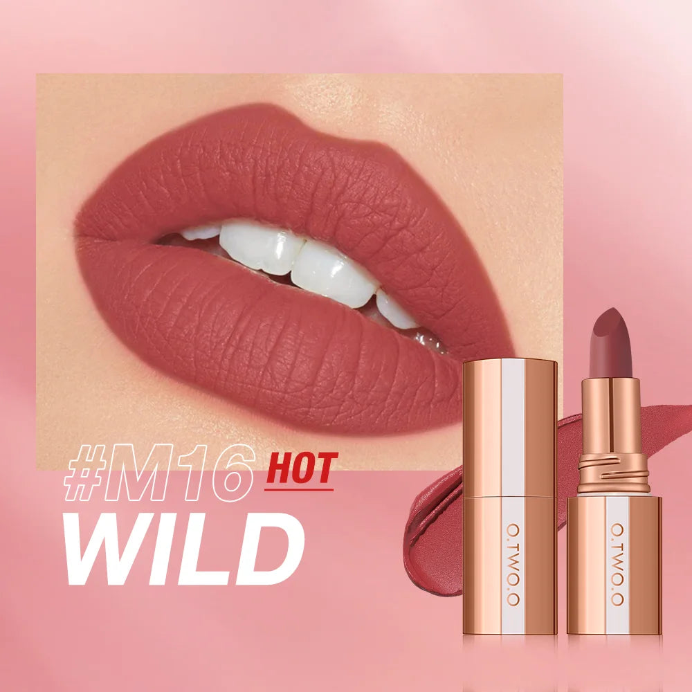 O TWO Lipstick Lip Tint Matte Long Lasting Waterproof Velvet Not Qme M16 China Mainland