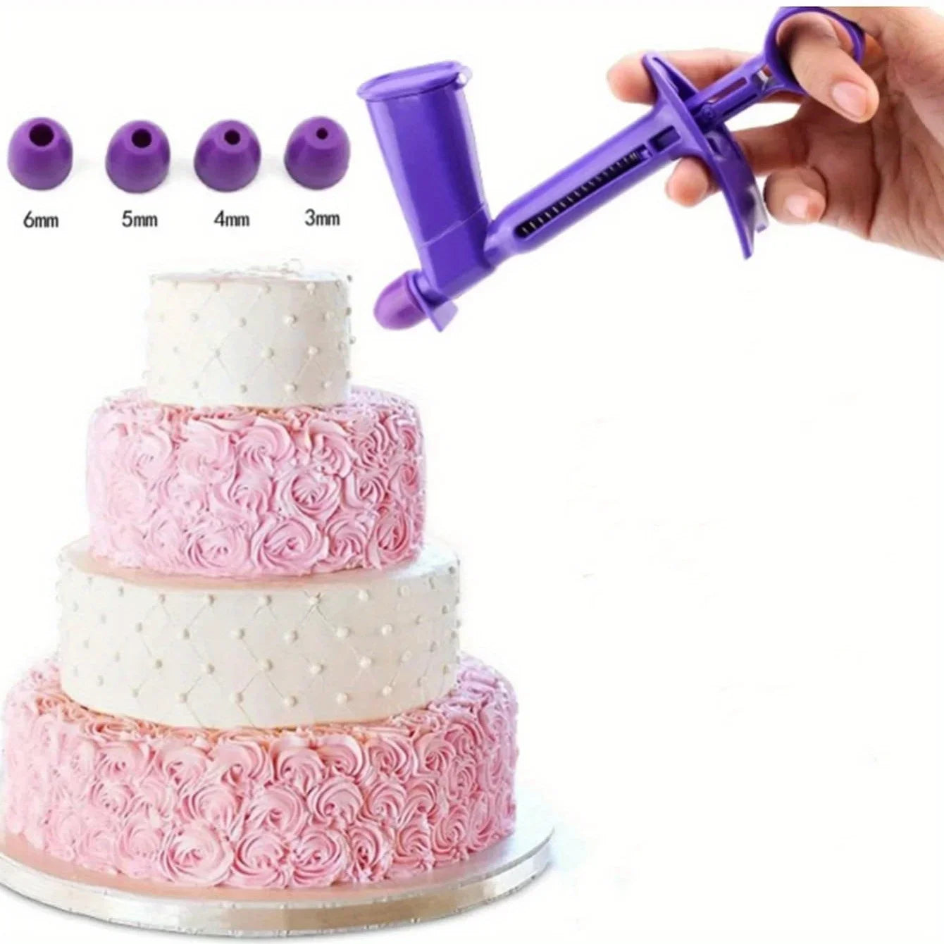 1pc Purple Plastic Pearl Applicator Convenient And Fast Consumable Pearls Fondant Cake Decorating Tool for Sugar Balls Craft Qme