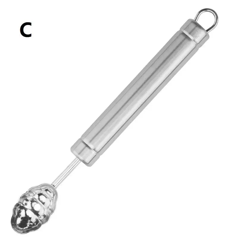 Fruit Carving Spoon Stainless Steel Waviness Baller Shaping DIY Qme C