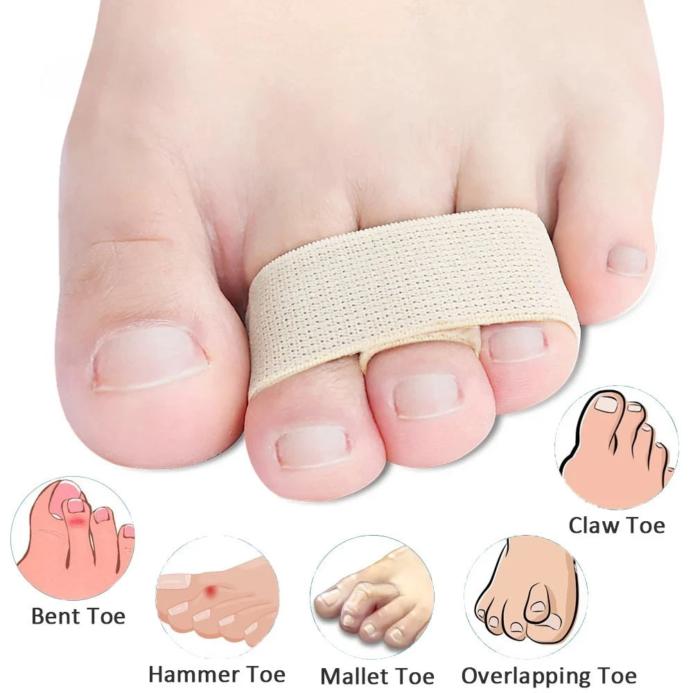 Hammer Toe Straightener Splints Bandages Broken Bent Overlapping Toes Qme