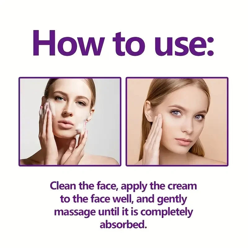 2-Minute Facial Lift Day & Night Cream with Retinol, Hyaluronic Acid & Collagen - Moisturizing Lotion Suitable for All Light Skin Tones, Fragrance-Free, Absorbs in 2 Minutes Qme