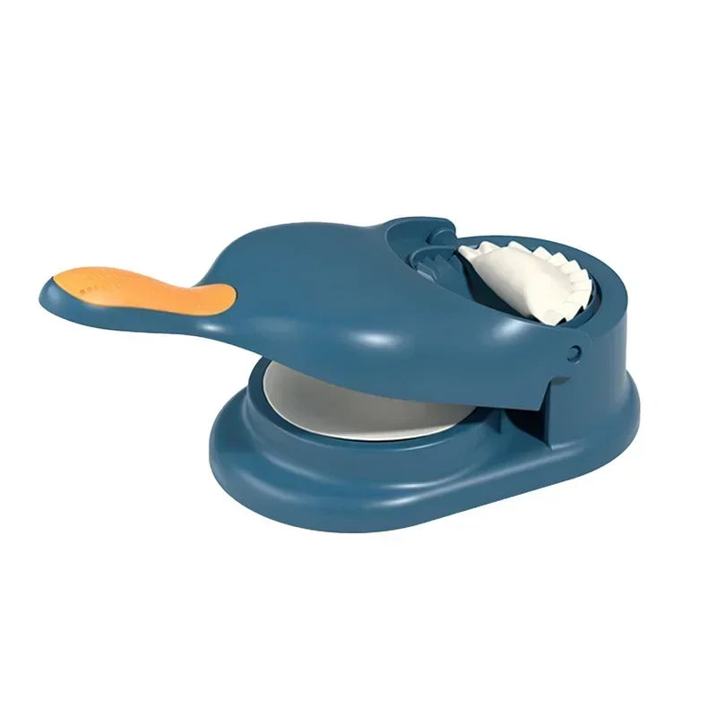 Automatic Dumplings Molds Dumpling Maker Ravioli Wrappers Mould Kitchen Tools Dough Press Making Artifact for Family and Friends Qme blue