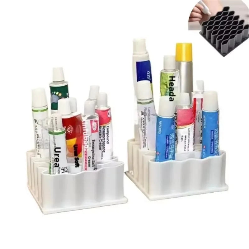 Pen Holder Multi-purpose Ointment Holder Stationery Storage Rack Desktop Ointment Stand Home Compartment Organizer Qme