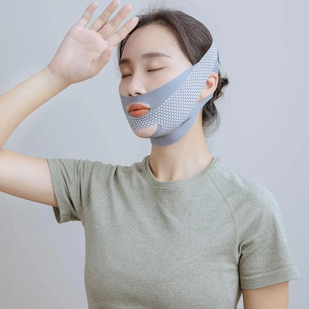 Chin Strap Sleeping Face V Shaper Adjustable Jaw Exerciser Double Qme
