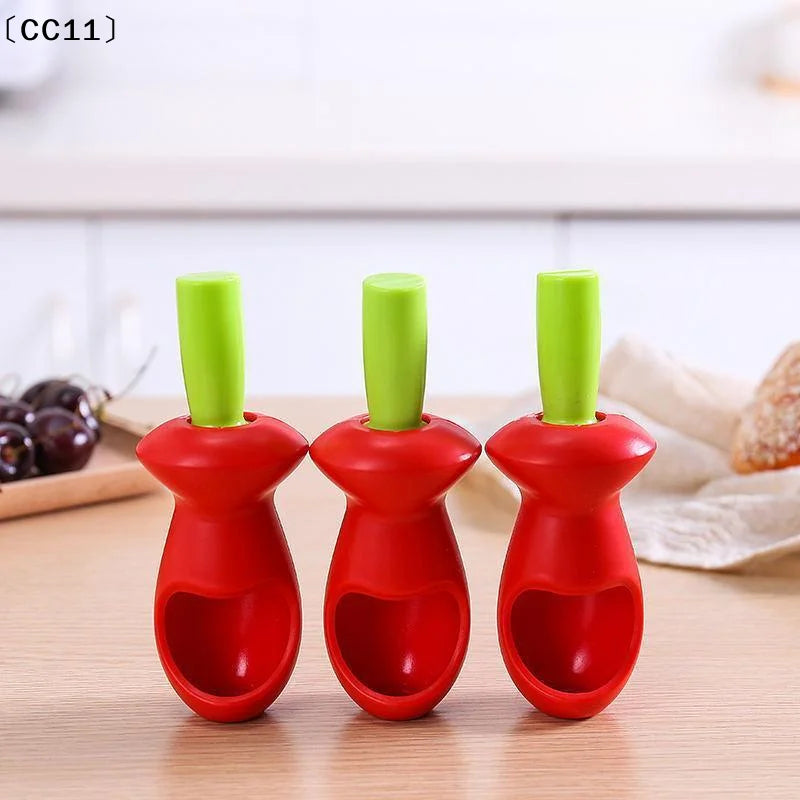 Cherry Pitter Food Grade Plastic Fast Pit Removal Home Baking Jam Qme