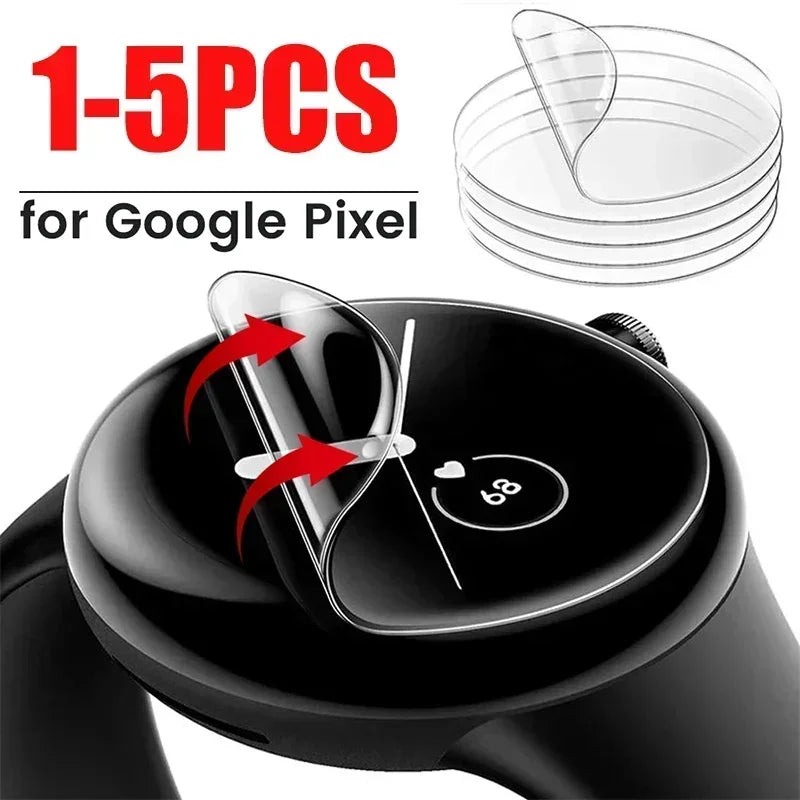 1-5Pcs Watch Protective Hydrogel Film for Google Pixel Watch 3 45mm 41mm Anti-scratch TPU Screen Protectors for Pixel Watch 2 1 Qme