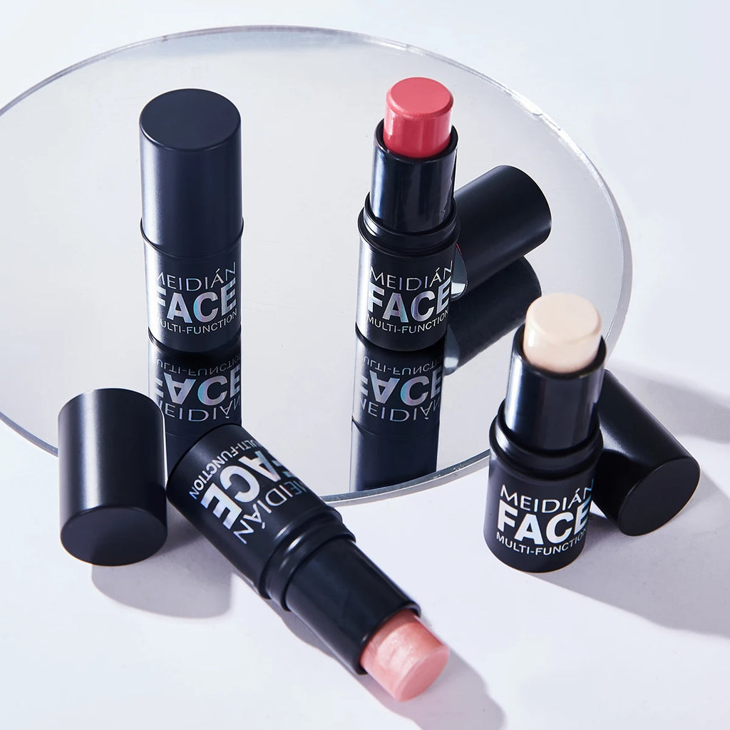 Six-color Blush Lip Cheek Dual-use Stick Makeup Contour Natural Nude Qme