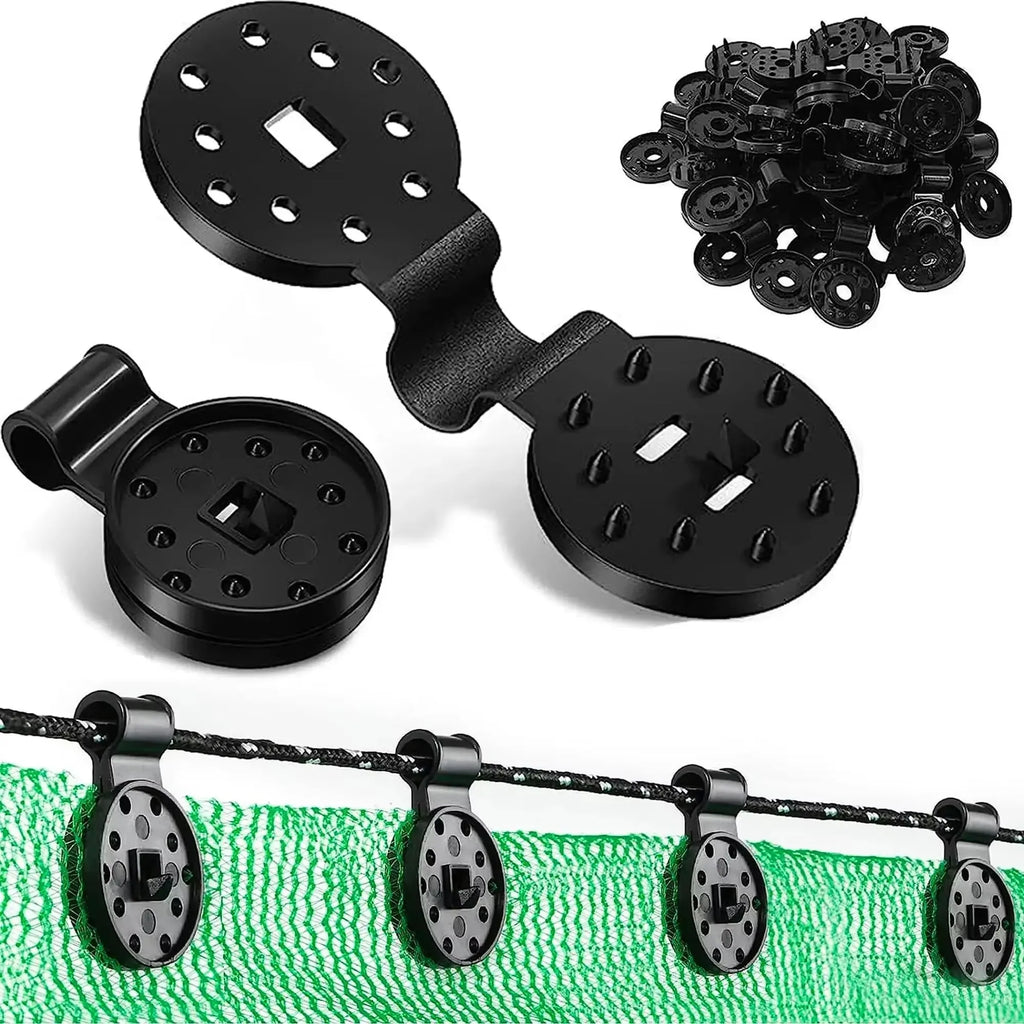 50/100PCS heavy duty lock clip plastic clip greenhouse shade cloth fixing clip tarp clip fence fabric clip garden net Qme