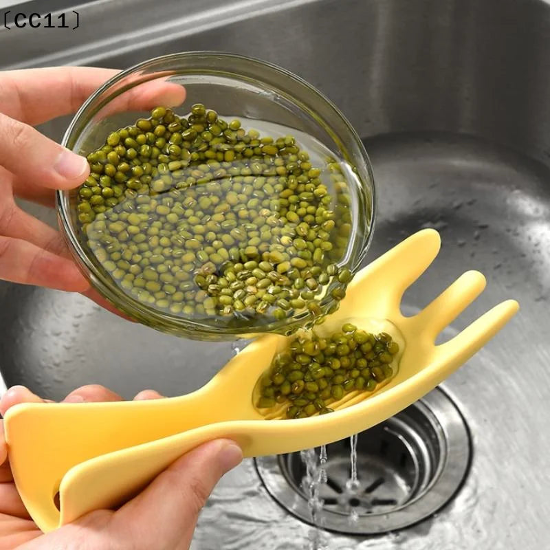 Silicone Rice Sieve Spoon Multifunctional Kitchen Drain Colander Qme