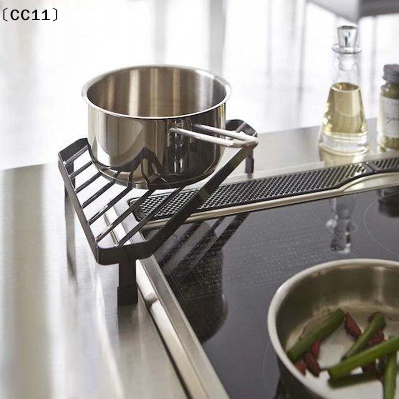 Pot Rack Desktop Insulation Anti Scald Storage Corner Shelf Household Qme
