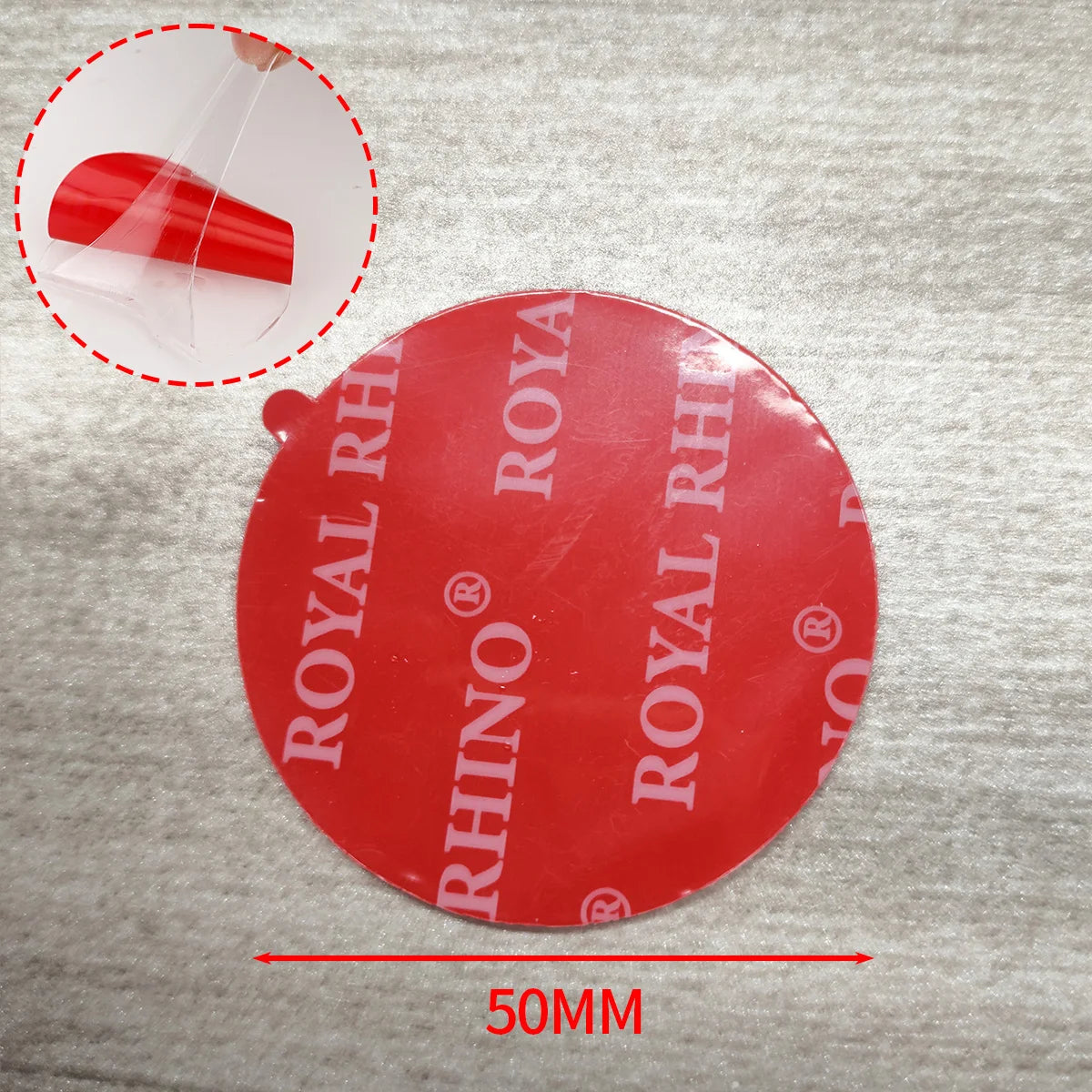 Super Strong Double Sided Tape New Waterproof No Trace Self Adhesive Acrylic Patch Sticky For Home Car Office School Qme Round-50MM Quantity-10PCS