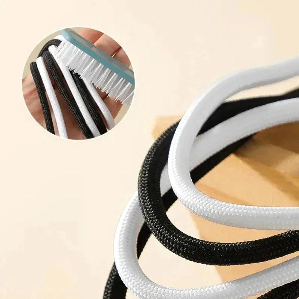 2M Elastic Shoelaces Drawstring High Elastic Rope with Threader DIY for Sports Pants Waistband Replacement Qme