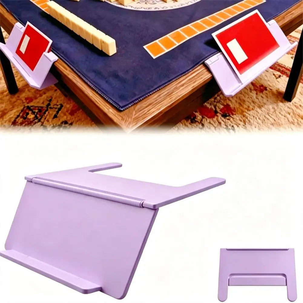 Mahjong Card Holder Table Space-saving Board Games Under Mat Slide Qme Purple